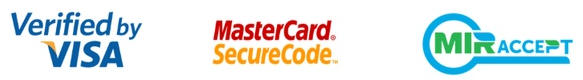 Verified by Visa, Mastercard SecureCode, MIR Accept